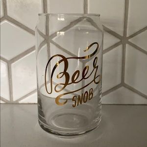 “Beer Snob” Pint Glass